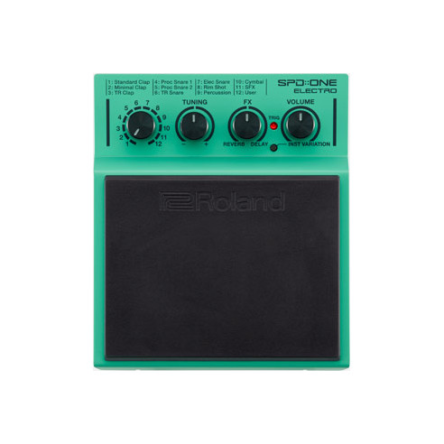 Roland SPD ONE ELECTRO Pad de percusión para tocar con baquetas, manos o pies.