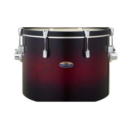 Set de Bateria Fusion 20" de 5 piezas Pearl Decade Maple DMP905 en acabado Gloss Deep Red Burst con herrajes.