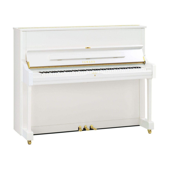 Yamaha U1 SH3 PWH Piano Acústico Silent Blanco Pulido