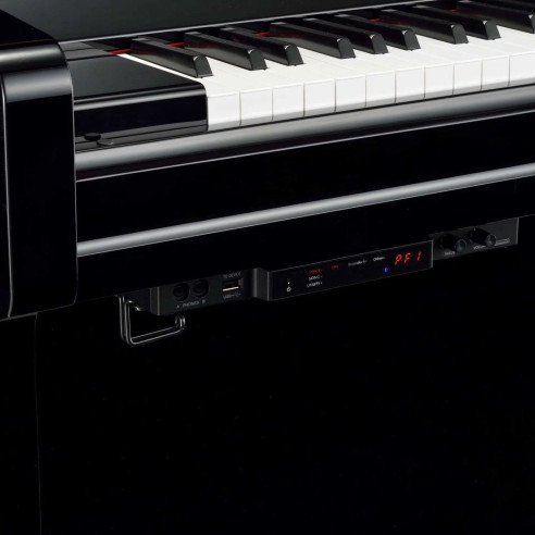 Yamaha B2E TC3 PW Piano Acústico Vertical TransAcoustic Nogal Pulido