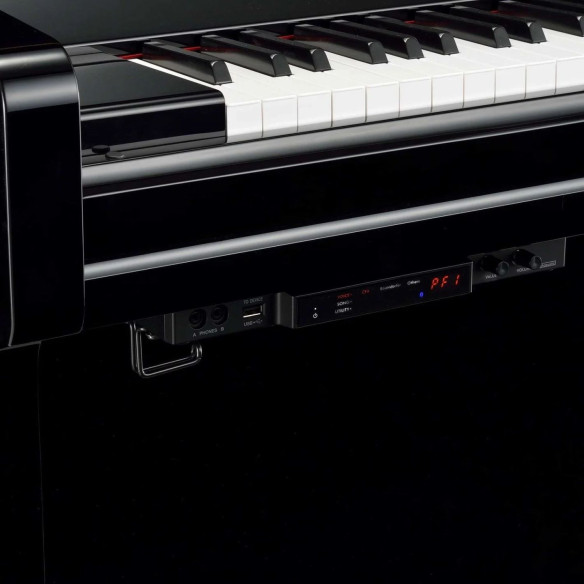 Yamaha B2E TC3 PW Piano Acústico Vertical TransAcoustic Nogal Pulido