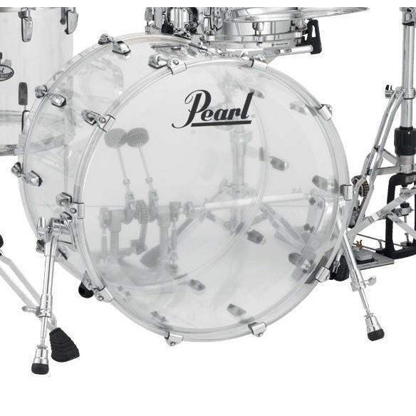 Set de Bateria Rock 22" de 4 piezas Pearl Crystal Beat CRB524FP en acabado Ultra Clear. Herrajes y platos no incluidos.
