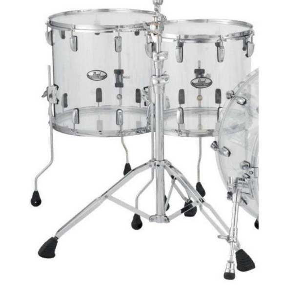 Set de Bateria Rock 22" de 4 piezas Pearl Crystal Beat CRB524FP en acabado Ultra Clear. Herrajes y platos no incluidos.