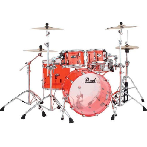 Set de Bateria Fusion 20" de 4 piezas Pearl Crystal Beat CRB504P en acabado Ruby Red. Herrajes y platos no incluidos.