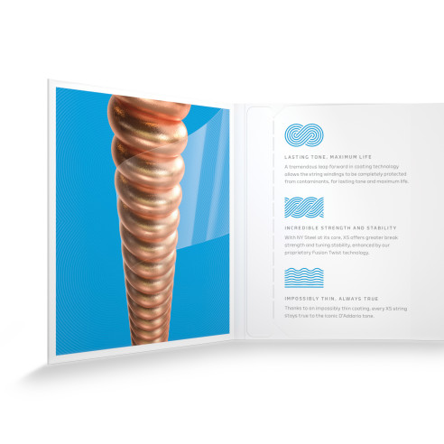 comprar Juego cuerdas para guitarra acústica d'Addario XSAPB1253 recubiertas XS Phosphor Bronze, calibre fino, 12-53.