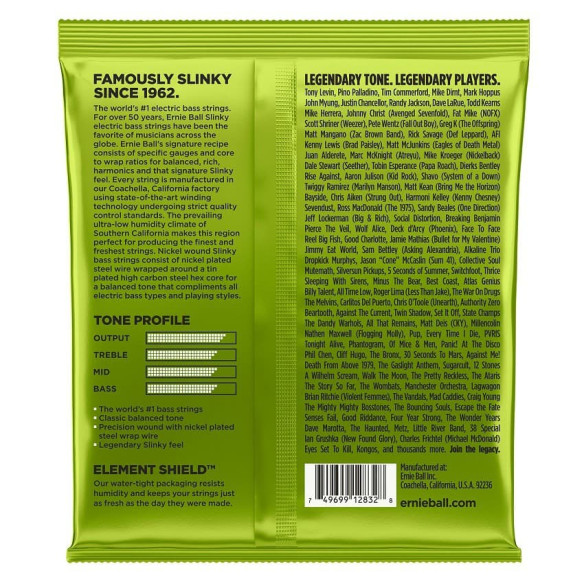 Ernie Ball EB2832 Juego Cuerdas Bajo Eléctrico Ernie Ball EB2832 Juego Cuerdas Bajo Eléctrico