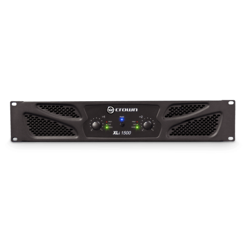 Etapa de potencia CROWN XLI1500 2x330W a 8 Ohms, 2x450W a 4 Ohms y 900W Bridge a 8 Ohms.