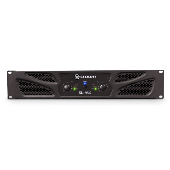 Etapa de potencia CROWN XLI1500 2x330W a 8 Ohms, 2x450W a 4 Ohms y 900W Bridge a 8 Ohms.
