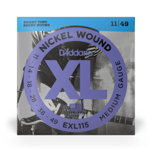 Juego de Cuerdas para Guitarra Eléctrica XL Series Nickel Wound, Blues/Jazz Rock (011 - 014 - 018 - 028 - 038 - 049). 2