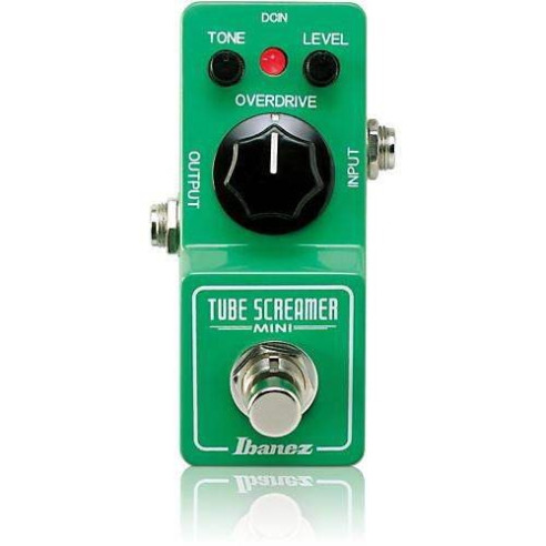 Pedal de efectos serie Tube Screamer Mini con controles de Drive, Tono y Level