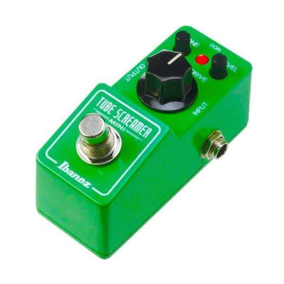 Pedal de efectos serie Tube Screamer Mini con controles de Drive, Tono y Level
