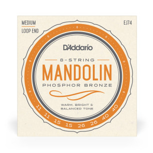 comprar Juego de cuerdas para Mandolina d'Addario EJ75 bronce fosforado, calibre medio, 11-40. 2