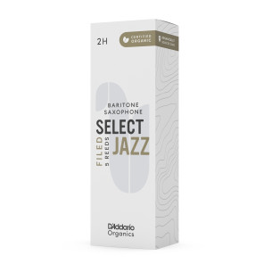 Caja de 5 cañas para Saxo Barítono Organic Select Jazz Limadas 2 dura. 2