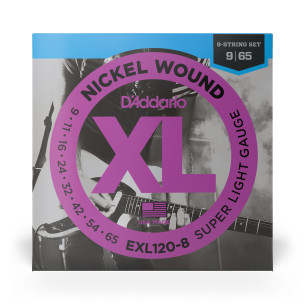 Compra Juego EXL120-8 XL Nickel Wound 8 Cuerdas 9-65 online | MusicSales 2