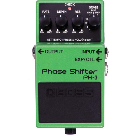 Pedal Boss PH-3 Phase Shifter con efectos phaser clásicos de BOSS Pedal Boss PH-3 Phase Shifter con efectos phaser clásicos de BOSS