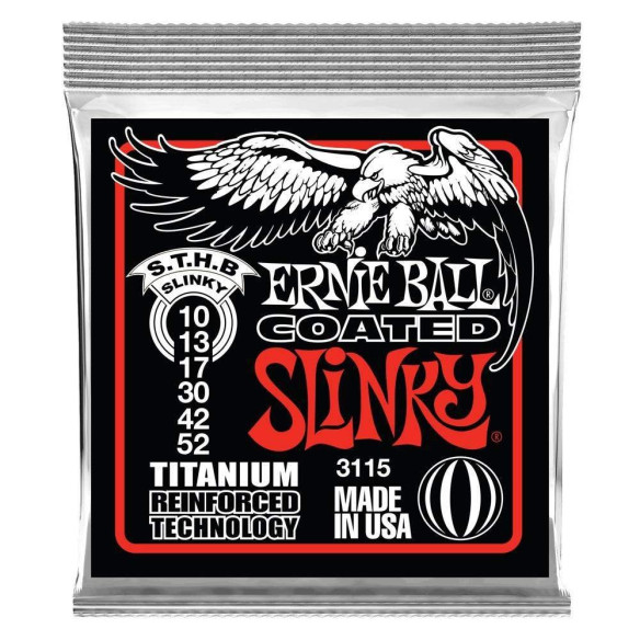 Compra 3115 Top Heavy Bottom Slinky Coated RPS Titanium 10-52 online | MusicSales Compra 3115 Top Heavy Bottom Slinky Coated RPS Titanium 10-52 online | MusicSales