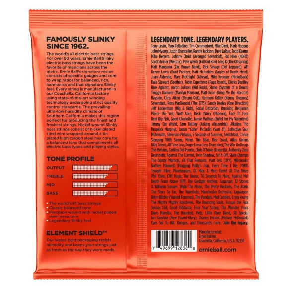 Ernie Ball EB2838 Juego Bajo Eléctrico 6 Cuerdas Ernie Ball EB2838 Juego Bajo Eléctrico 6 Cuerdas