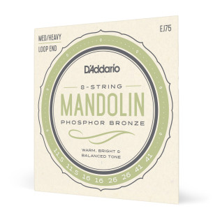 comprar Juego de cuerdas para Mandolina d'Addario EJ75,  bronce fosforado, calibre medio/grueso, 11,5-41.