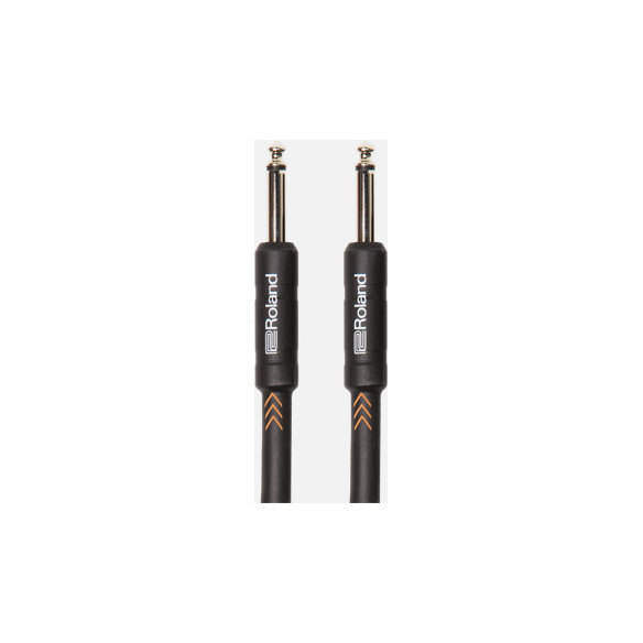 Cable instrumento Roland RIC-B10 Serie Black con Conectores Jack rectos de 3 m de longitud y rendimiento profesional.