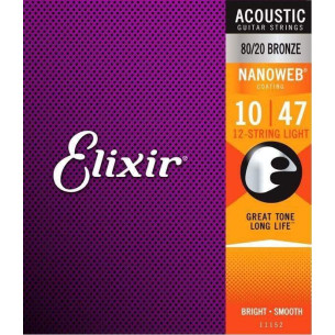 Compra Juego Nanoweb 12 Cuerdas 80/20 Bronze Light 11152 online | MusicSales 2