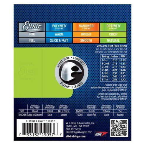 Compra Juego Optiweb 7 Cuerdas Light 10-56 19057 online | MusicSales