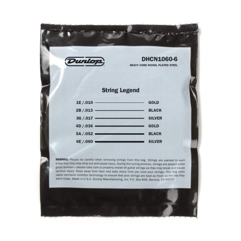 comprar Juego de cuerdas para guitarra Eléctrica HeaWound - 10's Heavy DHCN1060 Calibre 10-60.