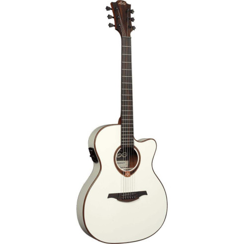 comprar Guitarra Electroacústica Lag Tramontane T118ASCE-IVO tipo Auditorium Slim con cutaway, acabado en Ivory.