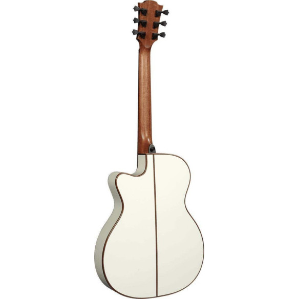 comprar Guitarra Electroacústica Lag Tramontane T118ASCE-IVO tipo Auditorium Slim con cutaway, acabado en Ivory.