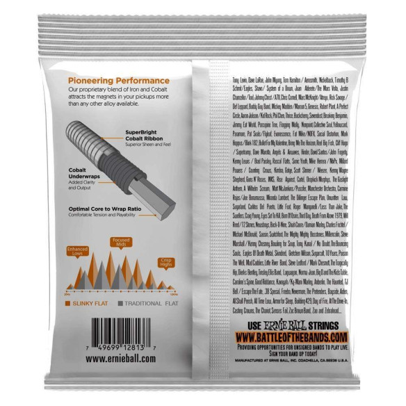 Compra 2813 Hybrid Slinky Flatwound 45-105 online | MusicSales