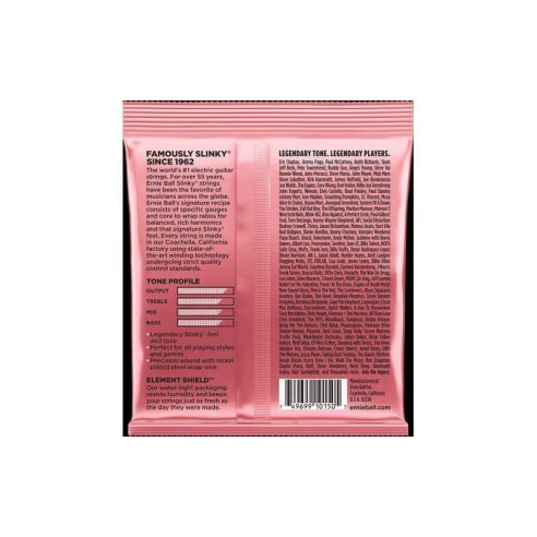 Juego de cuerdas para Guitarra Eléctrica ERNIE BALL Zippy Slinky Nickel Wound 2221 07-36