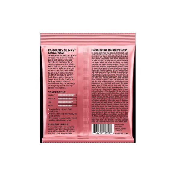 Juego de cuerdas para Guitarra Eléctrica ERNIE BALL Zippy Slinky Nickel Wound 2221 07-36 Juego de cuerdas para Guitarra Eléctrica ERNIE BALL Zippy Slinky Nickel Wound 2221 07-36