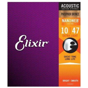 Compra Juego Nanoweb Phosphor Bronze Extra Light 10-47 16002 online | MusicSales 2