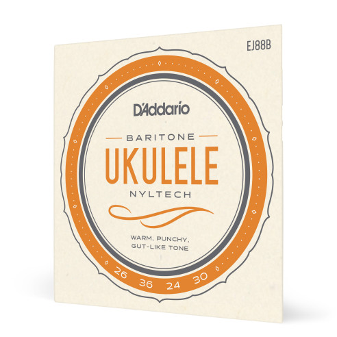 comprar Juego de cuerdas para Ukelele d'Addario EJ88B Cuerdas de Nyltech para ukulele barítono.