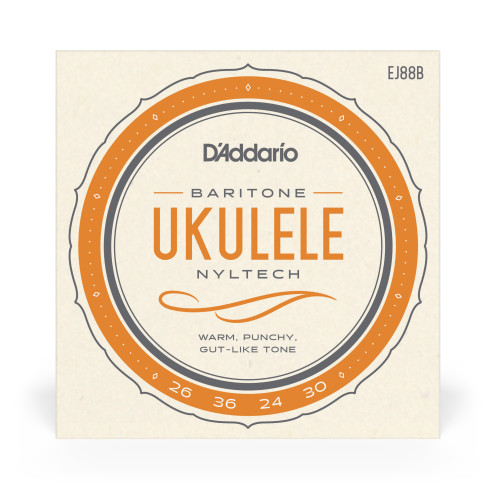 comprar Juego de cuerdas para Ukelele d'Addario EJ88B Cuerdas de Nyltech para ukulele barítono.