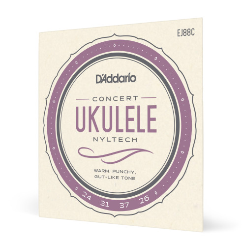 comprar Juego de cuerdas para Ukelele d'Addario EJ88C Cuerdas de Nyltech para ukulele de concierto.