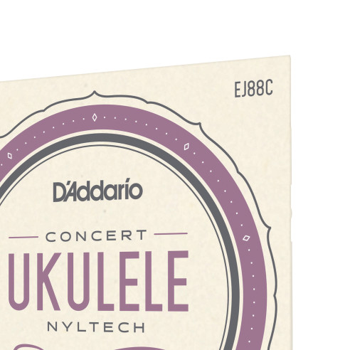 comprar Juego de cuerdas para Ukelele d'Addario EJ88C Cuerdas de Nyltech para ukulele de concierto.