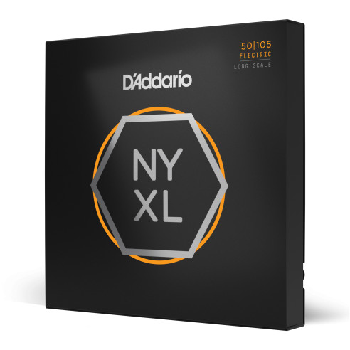 comprar Juego de cuerdas para Bajo Eléctrico d'Addario NYXL50105 de escala larga, calibre medio, 50-105.