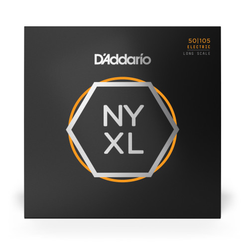 comprar Juego de cuerdas para Bajo Eléctrico d'Addario NYXL50105 de escala larga, calibre medio, 50-105.