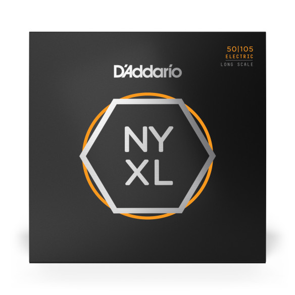 comprar Juego de cuerdas para Bajo Eléctrico d'Addario NYXL50105 de escala larga, calibre medio, 50-105.