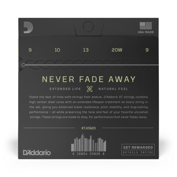 comprar Juego para Banjo de 5 Cuerdas d'Addario XTJ0920 XT Banjo Nickel Plated Steel, calibre fino, 09-20.