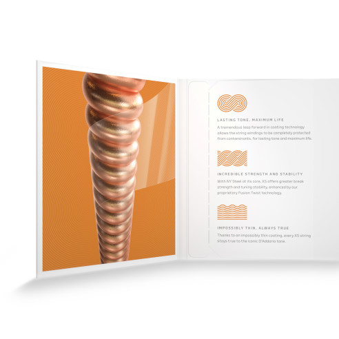 comprar juego de Cuerdas para mandolina d'Addario XSM1140 recubiertas XS Phosphor Bronze, calibre medio, 11-40.