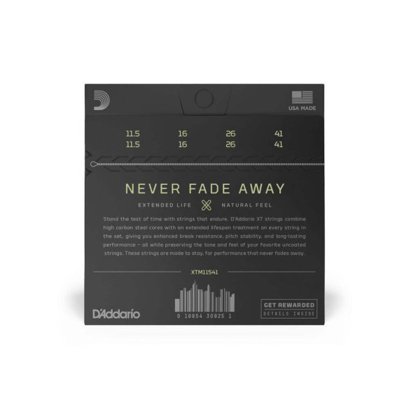 Comprar Juego para Mandolina d'Addario XTM11541, XT Mandolin Phosphor Bronze, calibre medio/grueso, 11,5-41.