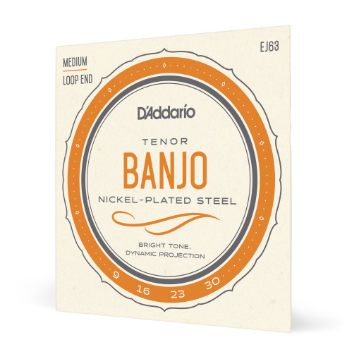 comprar Juego de cuerdas para Banjo Tenor d'Addario EJ63 Cuerdas para banjo tenor, níquel, 9-30.