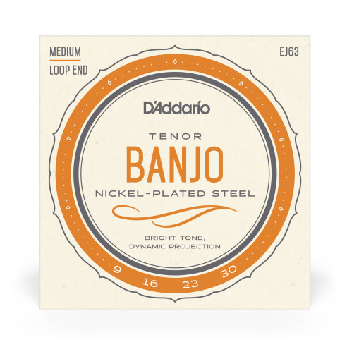 comprar Juego de cuerdas para Banjo Tenor d'Addario EJ63 Cuerdas para banjo tenor, níquel, 9-30.