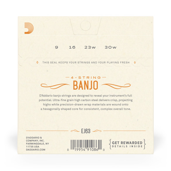 comprar Juego de cuerdas para Banjo Tenor d'Addario EJ63 Cuerdas para banjo tenor, níquel, 9-30. comprar Juego de cuerdas para Banjo Tenor d'Addario EJ63 Cuerdas para banjo tenor, níquel, 9-30.