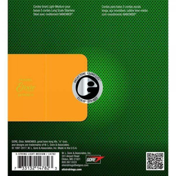 Compra Juego Nanoweb Stainless Steel 5 Cuerdas 45-135 14782 online | MusicSales