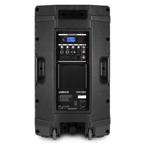 Vonyx VSA12BT Altavoz activo Bi-Amplificado 12" 800W BT/MP3