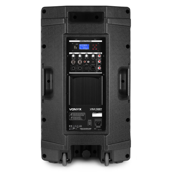 Vonyx VSA12BT Altavoz activo Bi-Amplificado 12" 800W BT/MP3