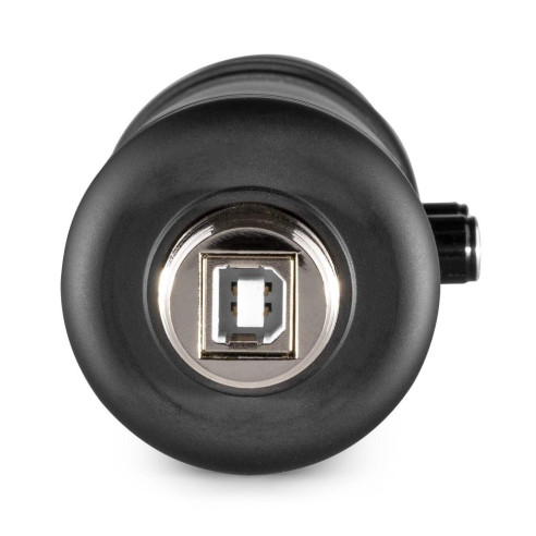 POWER DYNAMICS PCM120 Micrófono de Condensador USB Audio Broadcasting y Streaming incluye Trípode y Cable USB.