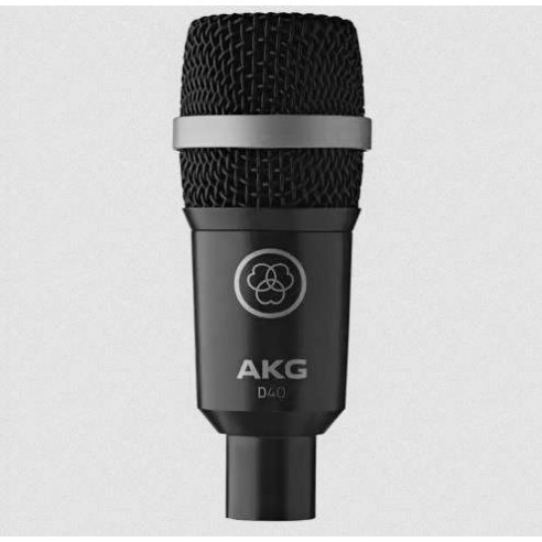 comprar micro AKG D40, Micrófono dinámico cardioide AKG D40 para viento/metal, baterías y amplificadores.